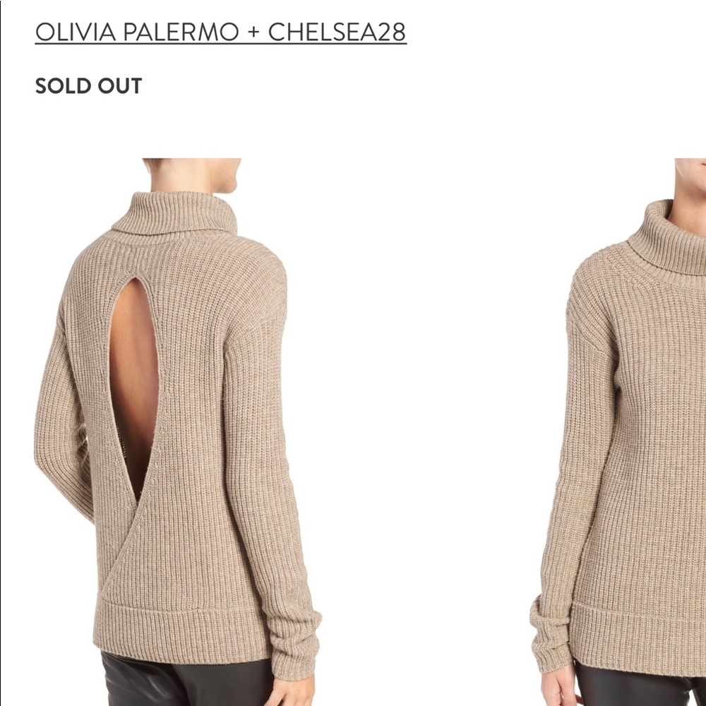 Olivia Palermo Cashmere Turtleneck Sweater